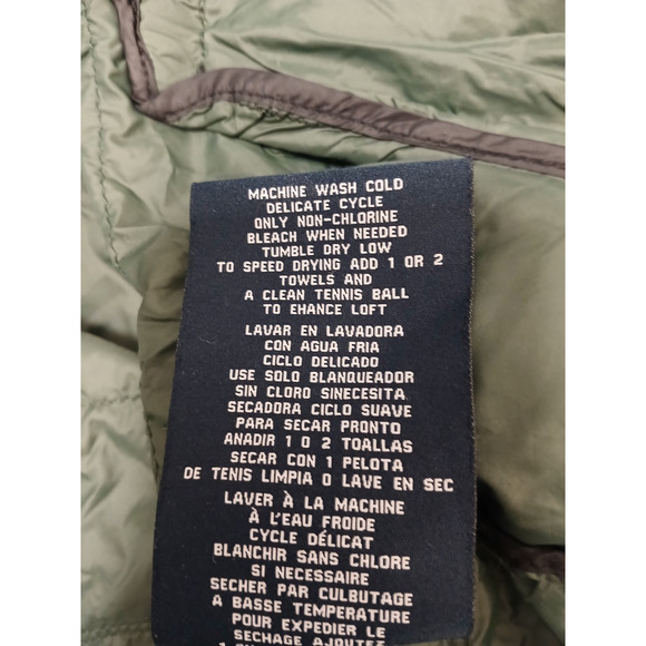 Tommy Hilfiger DUCK DOWN Packable Puffer Jacket Mens Sz XL Black Light Travel - Picture 16 of 16